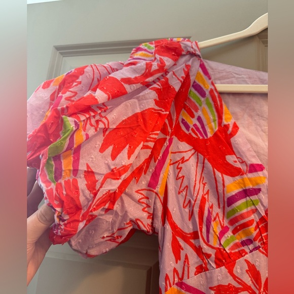 Farm Rio Lilac Bird Dress - Picture 3 of 8